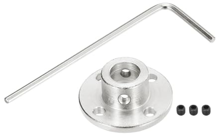 sourcing map 1 pz 10 mm flangia accoppiamento connettore rigido guida modello accoppiatore accessorio albero asse raccordi con mini chiave esagonale e vite di fissaggio per motori fai da te modello RC