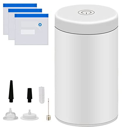 TORR Pompa ad aria senza fili a doppio scopo per l'estrazione dell'aria e il gonfiaggio degli alimenti macchina a vuoto, sacchetti di risparmio alimentare per sigillante sottovuoto B