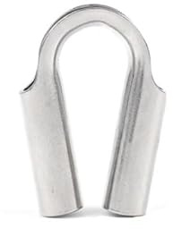 Générique M16 Cosse Coeur pour 14mm Câble Acier, Cosses de Câble en Acier Inoxydable, Câble Cosse Coeur