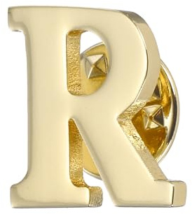 PATIKIL Brief Broschen Anfangsbuchstabe Buchstabe R Kragen Broschen Goldton | Buchstabe Broschen, Für Frauen Männer Hemd Kleid Anzüge Mantel Kragen, Buchstabe R