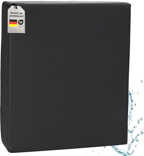 Supply24 since 2004 Orthopädisches Anti Dekubitus Gelschaum Sitzkissen 52x45x10 cm – Made in Germany | Ergonomisch & druckentlastend | RG60 (weich) | Waschbarer Outdoor-Bezug (90°C) in Schwarz