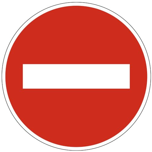 Signalétique.biz France - Panneau Interdiction Sens interdit tous véhicules B1 ECOLIGN Rond 650 mm (65 cm) Sécurité Routière
