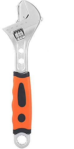 YWBL-WH 8 10 12 Zoll Verstellbarer Schraubenschlüssel Multifunktion Stahl Schränke Sanitär Auto Reparaturwerkzeug Zum Gebrauch von Autos zu Hause (12 Zoll)