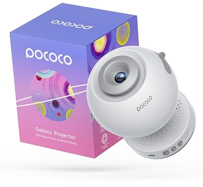 POCOCO Lampada Proiettore Stelle, Planetario Per Bambini, Planetario Proiettore, cielo stellato soffitto, Ceiling Star Projector, Home Planetarium for Children and Adults for Bedroom