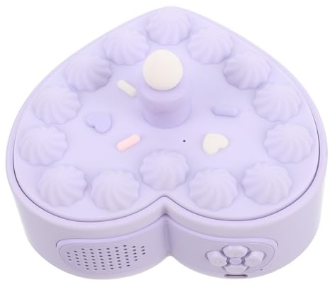 SEWACC Haut-Parleur Portable sans Fil Forme De Cœur Rechargeable avec Lumière Et Puissant pour Maison Voiture