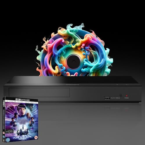 MULTIREGION Blu-ray Player Compatible with Panasonic DP-UB159 MultiRegion for DVD Blu-ray Region B - DVD Regions 1-8 - Bundle Including Read Play 1 4K UHD Disc