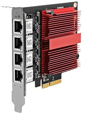 Scheda Ethernet PCIe 2.5G con chip Intel I226, adattatore di rete Gigabit 2500Mbps per PCIE X4 X8 X16 NIC, scheda Ethernet Gigabit PCI Express per Windows 10/11/Linux/PVE/ESXi