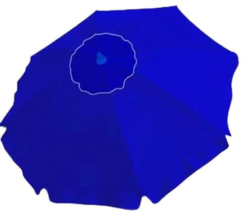 OISE ART STORE Trade Shop - Ombrellone da Spiaggia Alluminio 2 Mt con Snodo Tessuto Polyestere Blu Palo 32mm