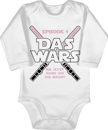 Shirtracer - Baby Body langarm Mädchen Junge - Zur Geburt - Das Wars Jetzt habe ich die Macht