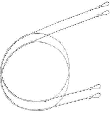 Cable de seguridad OMOTOOL (paquete de 2), 48 pulgadas, cordón de acero inoxidable, candado para equipaje, cable de seguridad para gopro, cámaras de acción