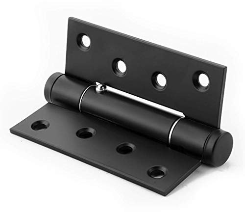 CLQya Automatic Hydraulic Door Closers, Contemporary Style, Stainless Steel, Powder Coated, Black, 8 x 11.1cm (3 x 4)