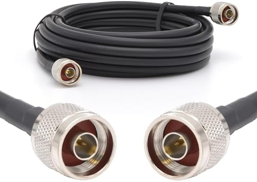 RANGEFUL N Maschio a N Maschio Cavo coassiale 1m 50ohm 5D-FB Ø7,5mm prolunga 1 metro a bassissima perdita per LTE Antenna esterna 4G 5G Modem Amplificatore GSM Router WIFI Ripetitore cellulare