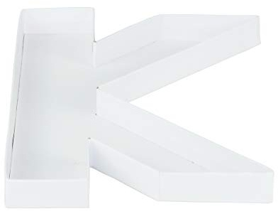 Pappmaché-Box in Buchstabenform, befüllbar, 20,8 cm, Süßigkeitenbehälter, Geburtstags-Leckereien (K)