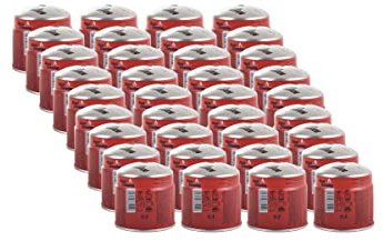 Alpen Camping IK006 36 x 400 ml/190 g gaspatroner propan-Butan stickpatron för gasspis campingkök bunsbrännare lödbrännare EN417 gasblocksystem (36 stycken)