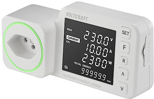 VOLTCRAFT SEM5000 CH Energiekosten-Messgerät Kostenprognose, Alarmfunktion, Stromtarif einstellbar, Datenloggerfunktion