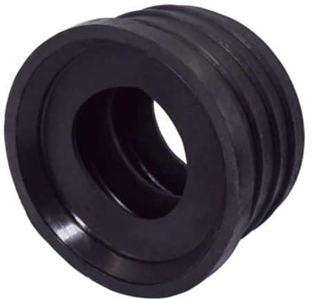 SKIR'CO (5 Stück) schwarz 50x32mm Muffe für Abflussrohr, Gummiverbinder, Rohradapter, Reduzierstück