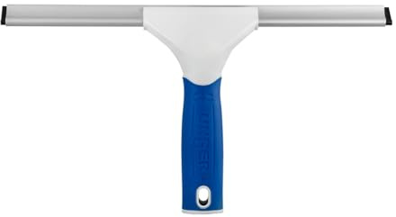 Unger 12” Glass & Surface Squeegee – Multipurpose Rubber Blade Squeegee for Shower Glass, Window Cleaning, Professional Grade Cleaning Tool for The Home