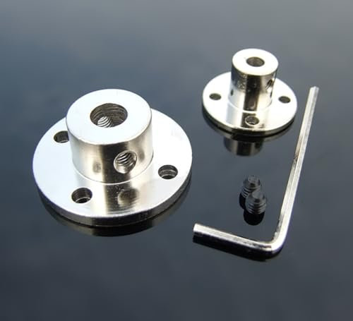 1 Stücke Flansch Starre Motorwellenkupplung 3/4/5/6/8-14mm Koppler Getriebe Stecker Hülse Adapter for Boot Auto Modell Flugzeug (Size : 6mm)