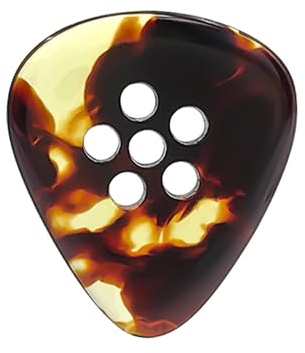 Musiin handgefertigtes, dickes Premium-Plektrum im Jazz-Stil, Fat Tone, für E-Gitarre, Bass, Akustik-Jazz-Blues-Gitarre (Schildpatt)