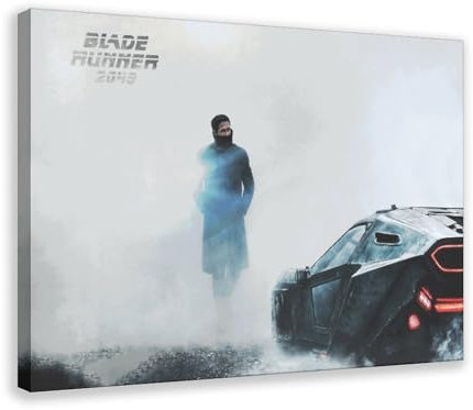 OakiTa Blade Runner Retro-Film-Poster (17) auf Leinwand, Wandkunst, Dekordruck, Bild, Gemälde für Wohnzimmer, Schlafzimmer, Dekoration, Rahmen-Stil, 60 x 90 cm
