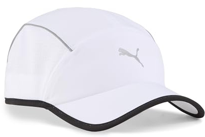 PUMA Erwachsene Runner Cap mit kurzem Schirm OneSize, White