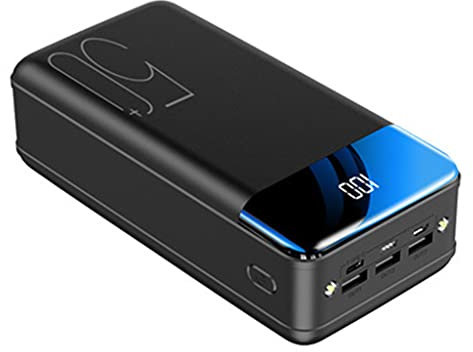 Power Bank 50000 Mah Power Bank mobile ad alta capacità/caricabatterie portatile USB Power Bank/Power Bank USB C/caricabatterie portatile Power Bank, nero