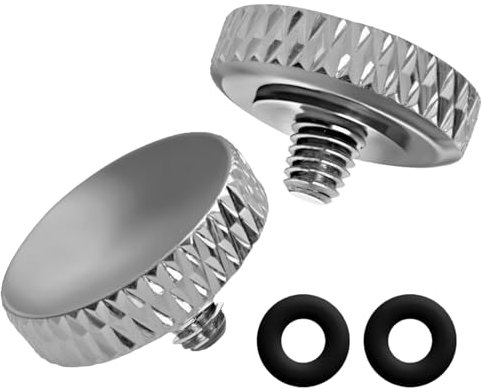 Lot de 2 Bouton Déclencheur,Déclencheur D'appareil Photo en Métal Bouton de Déclencheur Compatible en Cuivre Pur,Pression Ergonomique,pour Différents Modèles D'appareils Photo - Argent