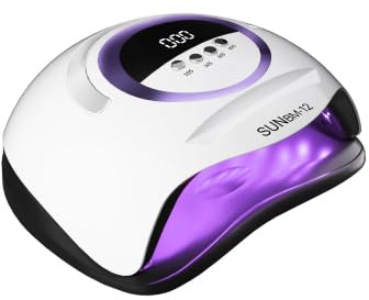 FAMKIT 300W LED UV Lamp Nägel,Nageltrockner Schnelltrocknendes Nagelhärtungslicht mit 72 LEDs,mit 10/30/60/99S Timer,Auto-Sensor Nail Lamp,für Alle Gel Nagellack, Shellac