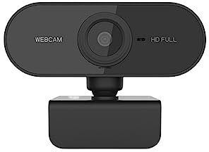 AIRYSSFU Cámara Web, Cámara Web Full HD de 1080P con micrófono, cámaras de vídeo con Enchufe USB for PC, Ordenador portátil, Conferencia de Escritorio(1PCS Webcam)