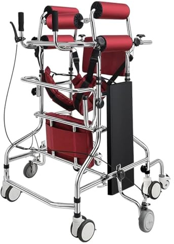 Gehbock für Senioren Stabil Rollator Gehgestell Mit Rädern Hilfe Für Erwachsene Senioren, Höhenverstellbares Stehgestell, Hilfe Für Behinderte, Training Der Unteren Gliedmaßen,Weiblich