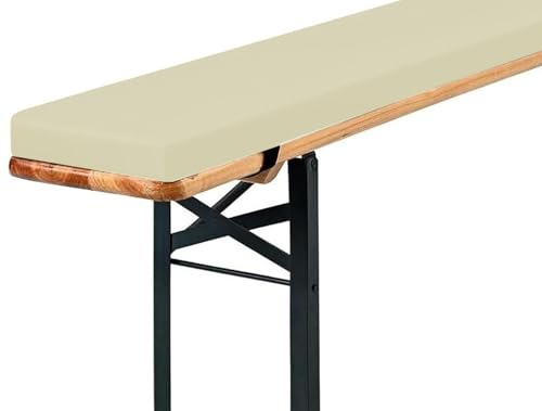 Holomaalahi Outdoor-Kissen, wetterfeste 190x30x3cm Auflagen für Indoor- und Outdoor-Stühle, hochdichter Schaumstoff, Rutschfester, waschbarer Bezug, für Biertisch- und Partyzeltgarnitur