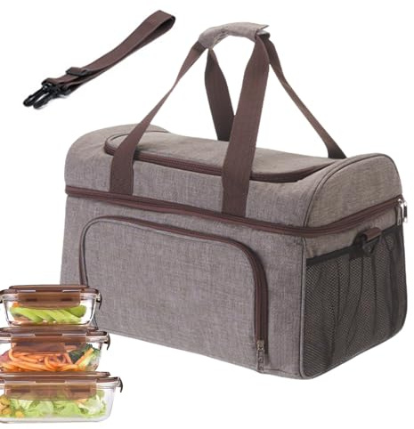 s Aislantes | Suave Contenedor de 30 litros Plegable a Prueba de Fugas,De Aislamiento Impermeable | para Almuerzo, Trabajo, Comida, Escuela, Niños, Playa, Picnic, Compras