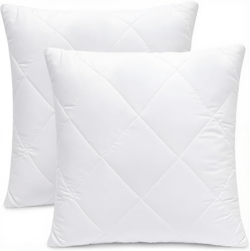 Makimoo Kopfkissen 2er Set, Kissen für Bett und Dekokissen, Polyester Innenkissen Füllkissen for Sofakissen Zierkissen (45 x 45 cm)