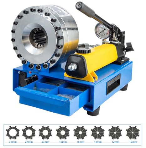 Pinza crimpatrice idraulica per tubi flessibili - Macchina portatile con matrici multiple per riparazioni facili in loco