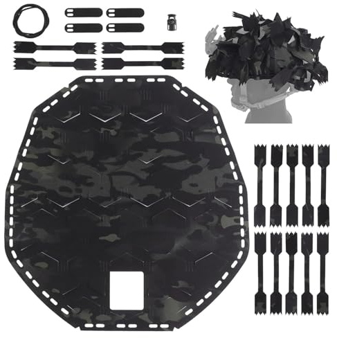 DWCYZXL Copertura per casco mimetico tattico in rete, leggera, regolabile, per softair, paintball, caccia (BCP)