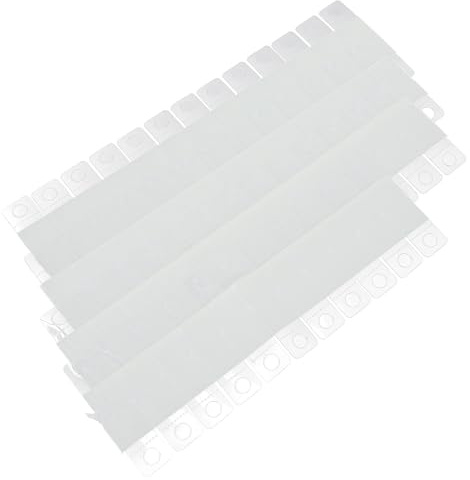 SUPVOX Lot de 100 Crochets Auto-adhésifs pour Panneau Perforé, Crochets Suspendus en Pvc 20x40 Mm, Transparents, pour Étiquettes de Vente au Détail et Présentoirs en Magasin