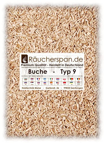 Räuchergold farine Hêtre type 9, 1 kg, mittelfeine Grain Convient pour viande et poisson