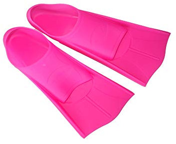 Sommap - Coppia di pinne corte in elastomero morbide, molto comode e robuste (rosa, 37/38)