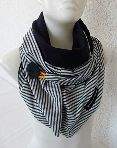Sommer- Schaltuch, Dreieckstuch, mit Knopf, Wickelschal, Handmade in Germany