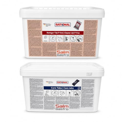 RATIONAL 100 Stück REINIGER TABS + 150 Stück CARE-TABS f. SelfCookingCenter SCC (56.00.210&56.00.562)