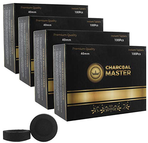 Coal Instant Light – Incense Instant Coal Disks – Coal Tablets – Charcoal Disks – Set of 10 Coal Rolls – 40 mm Quick Light Charcoal Briquettes – Natural Coal Disks – Slow Burn and Low Smoke (600)