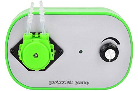 EVTSCAN Bomba peristáltica, G628-1, Verde, Plástico, Ajustable, Elegante, Bomba dosificadora de velocidad ajustable 100-240 V(4～18ml/min (G628-1-1) EU PLUG)