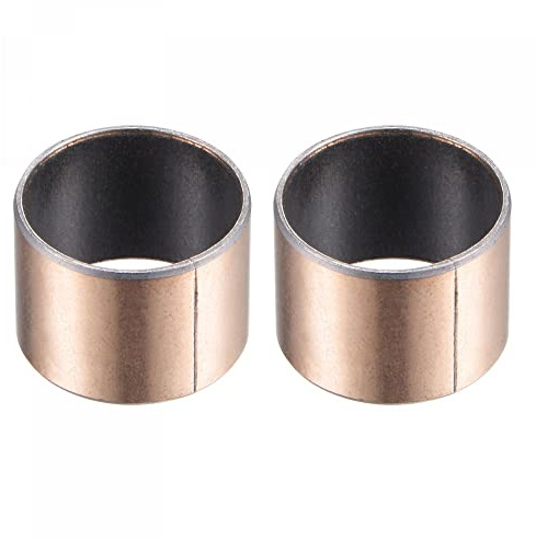 sourcing map Sleeve Bearing 18mm Bore 20mm OD 15mm Length Plain Bearings Wrapped Oilless Bushings 2pcs