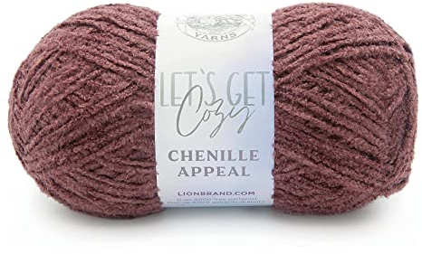 Lion Brand Yarn Company Yarn, Polyester, Rose Taupe, 1 Pack