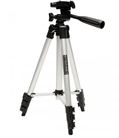 OXYN Cavalletto Treppiedi Supporto Leggero Porta Fotocamera Reflex Allungabile Alluminio con Livella Regolabile Estendibile per Macchina Fotografica Videocamera Camera Professionale e Custodia