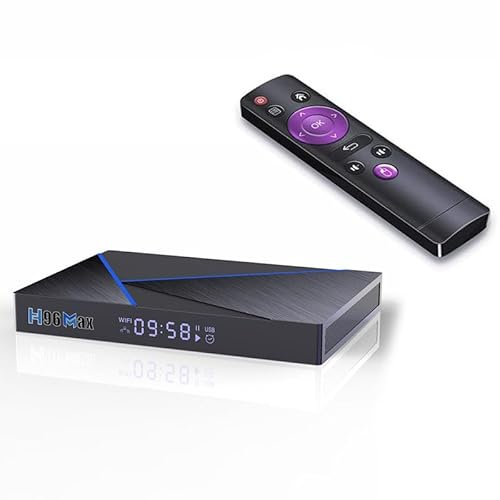 CHROX Android 12.0 TV Box, H96 MAX V56［4GB+64GB］RK3566 Quad Core CPU Smart TV Box Android Media Player Soporte USB 3.0/ 3D/ 4K/8K H.265/2.4G WiFi Set Top TV Box,2gb+16gb