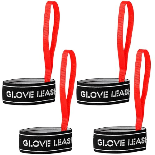 Aolamegs 2 Pairs Women's Ski Glove Leash, Durable Ski Glove Wrist Straps, Elastic Glove Straps for Skiing, Perfect Mountaineering & Ski Accessories for Hanging Gloves (Size 5-9)