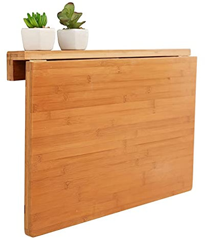 MUMICO Klapptisch Wandtisch klappbar für die Küche, an der Wand montierter Klapptisch, klappbarer Computertisch für kleine Räume zu Hause, platzsparender schwebender Eck-Esstisch