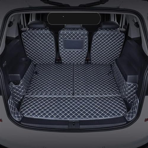 ZHjLut Kompatibel mit VW für Touran L 2006–2012 20123 2014 2015 2016 2017 2018 2019 2020 2021 Kofferraummatten Kofferraum wasserdichte Schutzhülle Auto Kofferraummatte (Color : 2, Size : A)