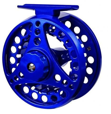 AshiLd Fliegenfischerrolle, Fliegenrolle 3/4 5/6 7/8 Aluminiumlegierung, manuell, leicht, 2 + 1BB Lager, Fliegenfischerrolle, Handdrehrad, Fliegenfischerrolle, Angelzubehör (Color : Blue 3 4)